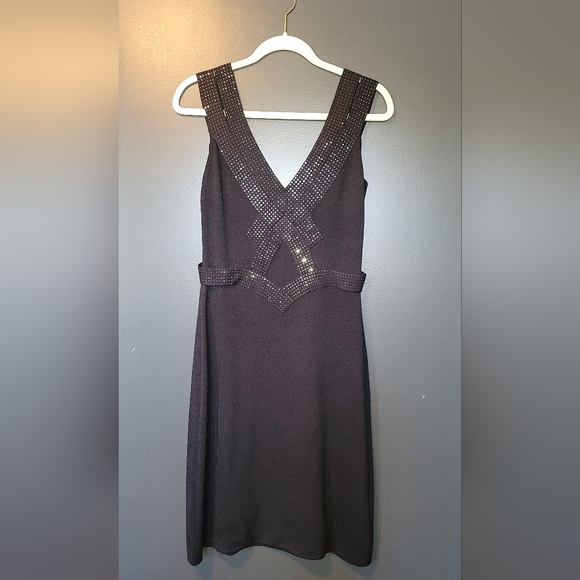 ST JOHN Evening studded cocktail dress - Picture 11 of 11